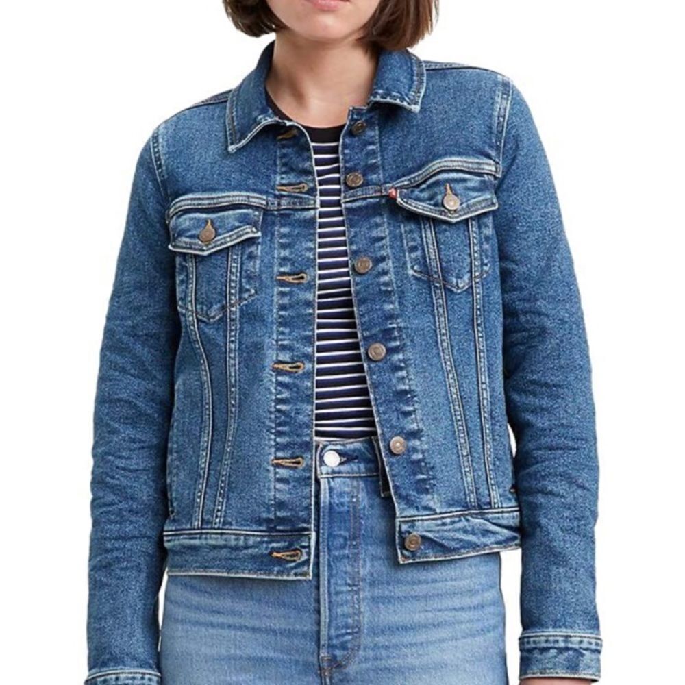 Levis Womans ORIGINAL JEAN DENIM TRUCKER JACKET Size XS